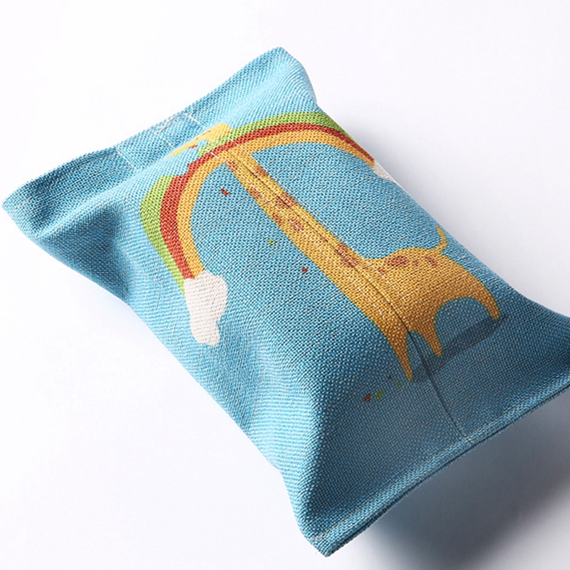 Wholesale top grade good rice eco-friendly linen tissue box with multipurpose