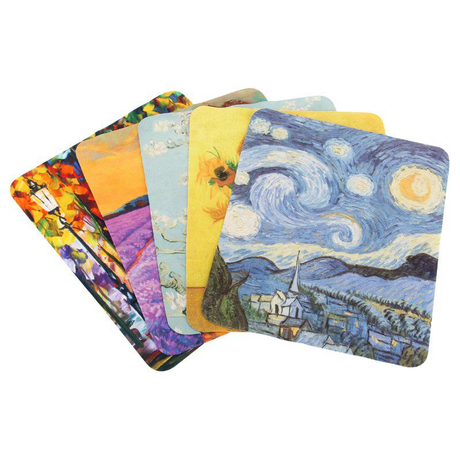 Custom Oil Painting Printed Microfiber Cleaning Cloth