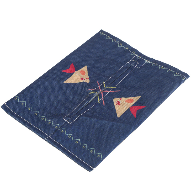 Reasonable price high quality durable and eco-friendly linen tissue box for sale 