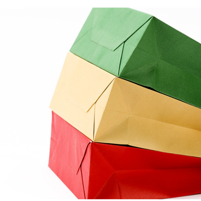 multi color shopping gift bag kraft paper bag 