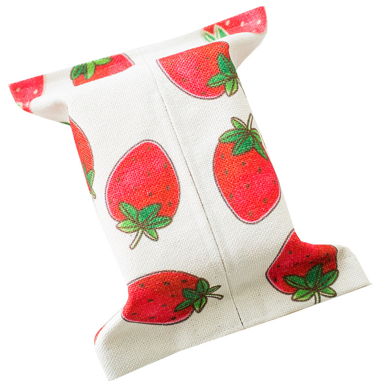 Amazon best selling recycled fresh cotton linen fabric digital printed tissue box