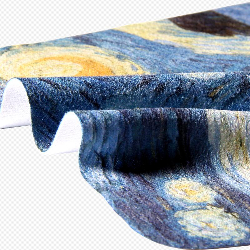 Custom Oil Painting Printed Microfiber Cleaning Cloth