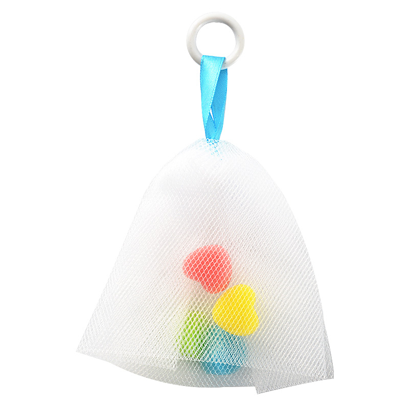 Customized drawstring face washing soap net handmade foaing mesh