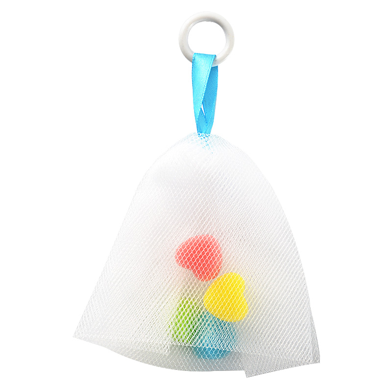 Customized drawstring face washing soap net handmade foaing mesh