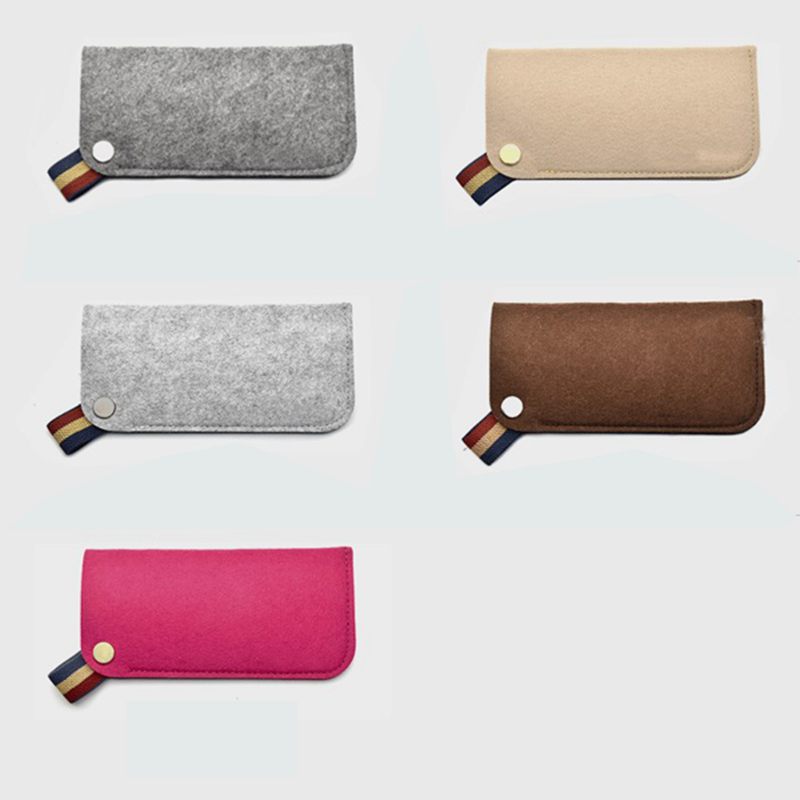 Portable Fashion Felt Glasses Bag Large Sunglasses Sunglasses Simple Glasses Storage Box