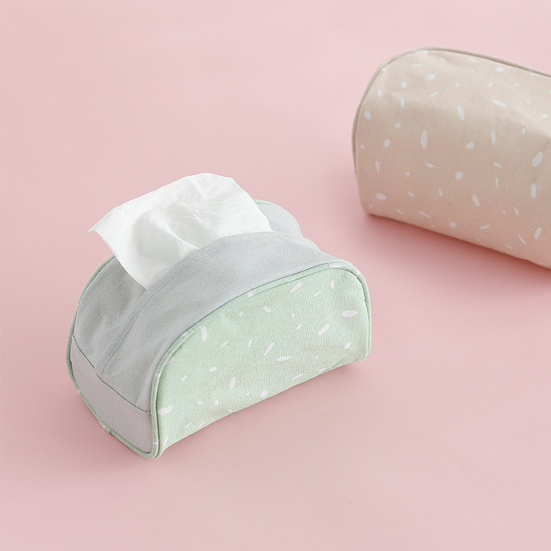 Wholesale high qaulity new design durable linen tissue box with customized logo