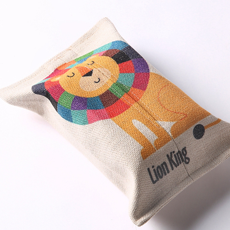 High-end different patterns customized durable linen tissue box with private label