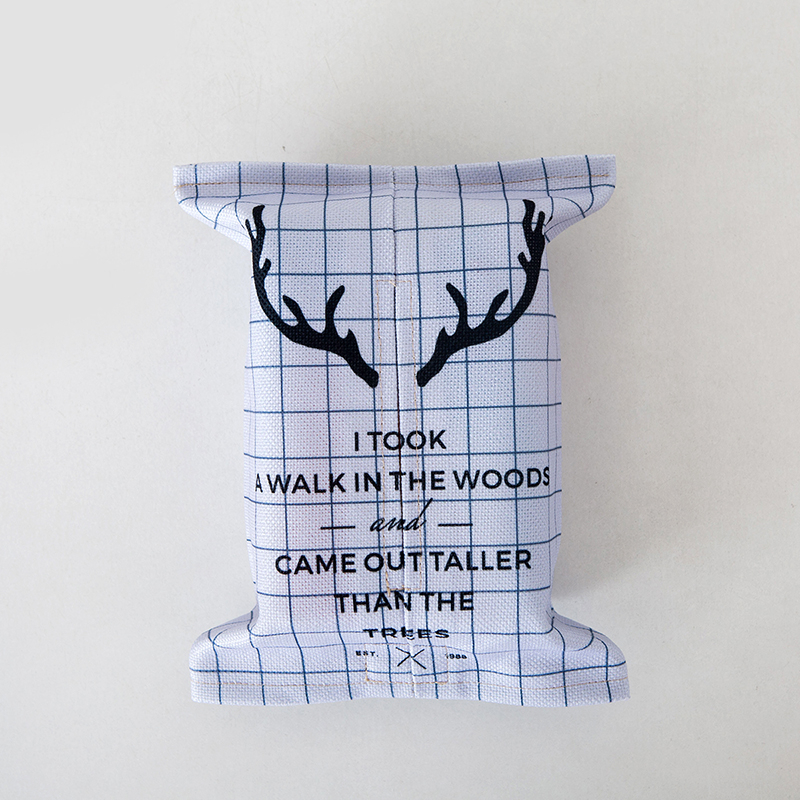 Wholesale high quality durable portable linen tissue box with customized logo