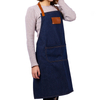 Custom logo fashion restaurant cafe baking overalls adult denim apron