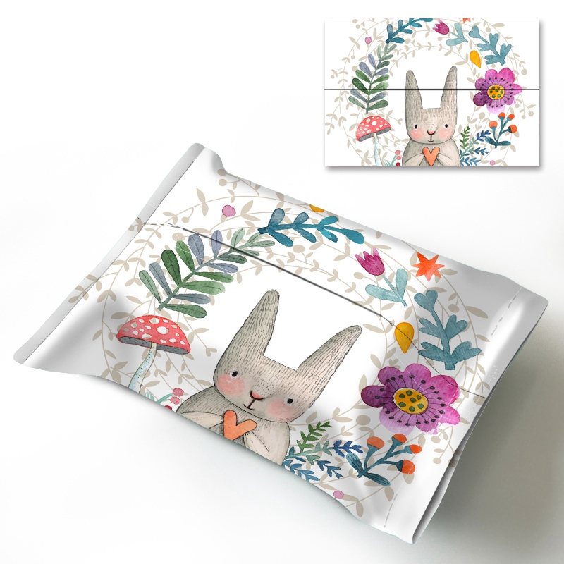 Creative cotton custom logo printed durable linen tissue paper box wholesale