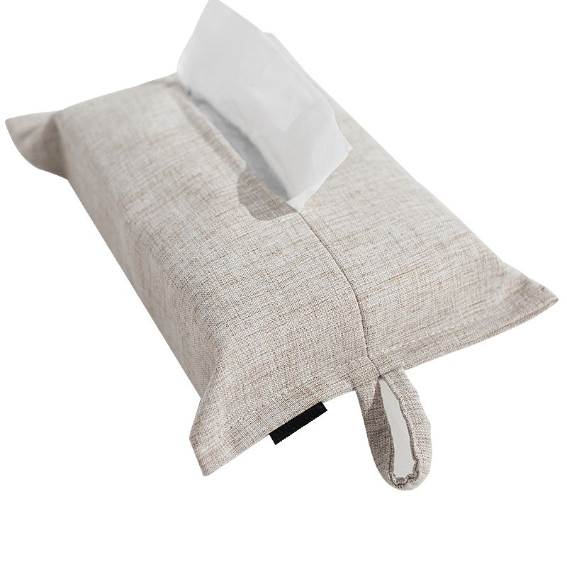 Customized logo printed top grade creative different patterns linen tissue box for sale