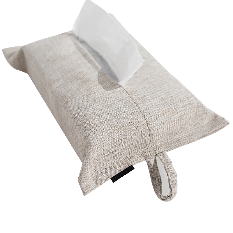 Customized logo printed top grade creative different patterns linen tissue box for sale