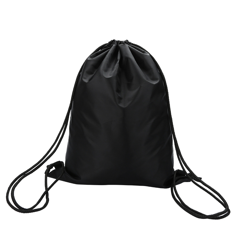 Custom logo sports waterproof drawstring polyester backpack bag