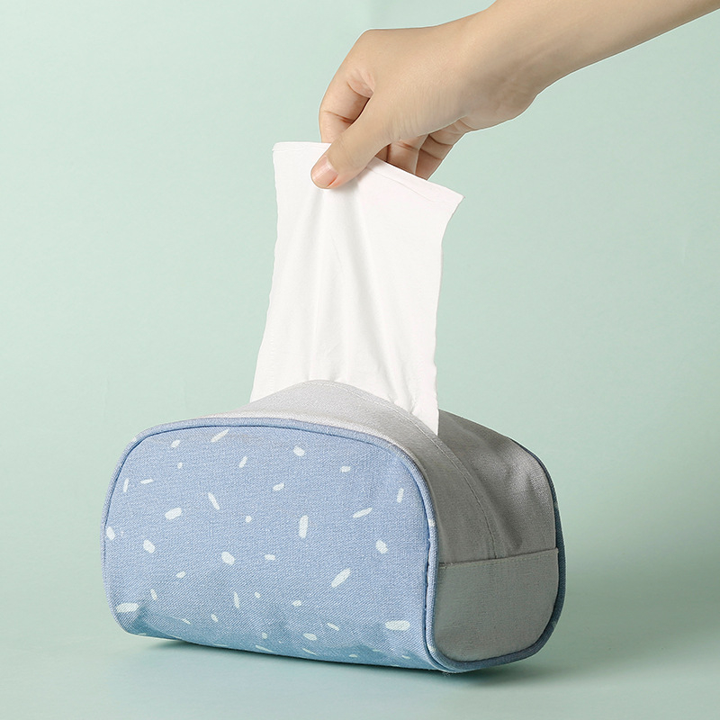 Wholesale high qaulity new design durable linen tissue box with customized logo