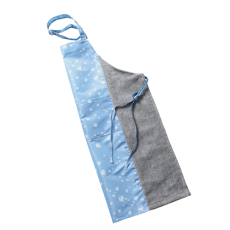 Waterproof Oil-proof Kitchen Home Cooking Creative Household Chores with Hand Towel Apron Thickened