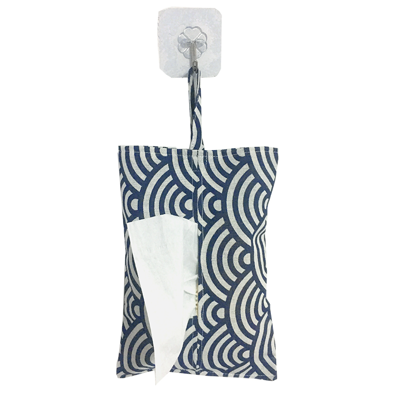 Hot selling eco-friendly cute durable dustproof linen tissue box for car