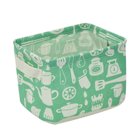 Cotton and linen storage basket sundries toys storage fabric desktop cosmetics storage box