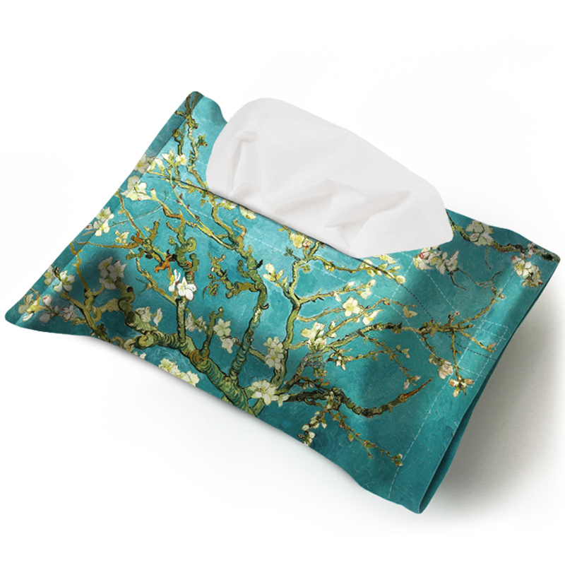 Creative cotton custom logo printed durable linen tissue paper box wholesale