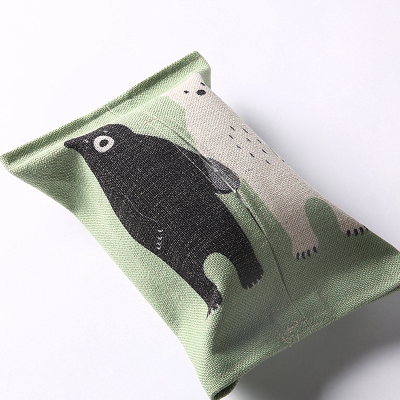 High-end different patterns customized durable linen tissue box with private label