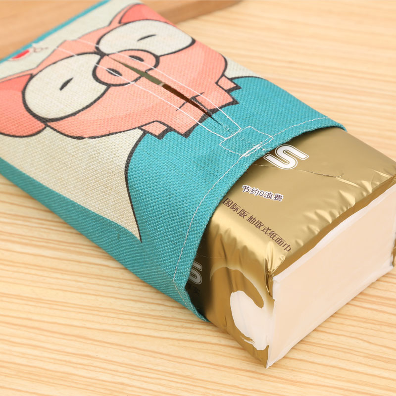 Reasonable price high quality durable and eco-friendly linen tissue box for sale 