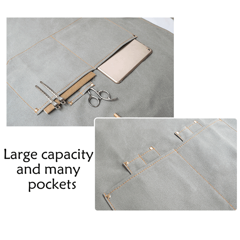 Multi-functional Fashion Barber Florist Uniform Coffee Shop Apron Custom LOGO