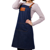 Custom logo fashion restaurant cafe baking overalls adult denim apron