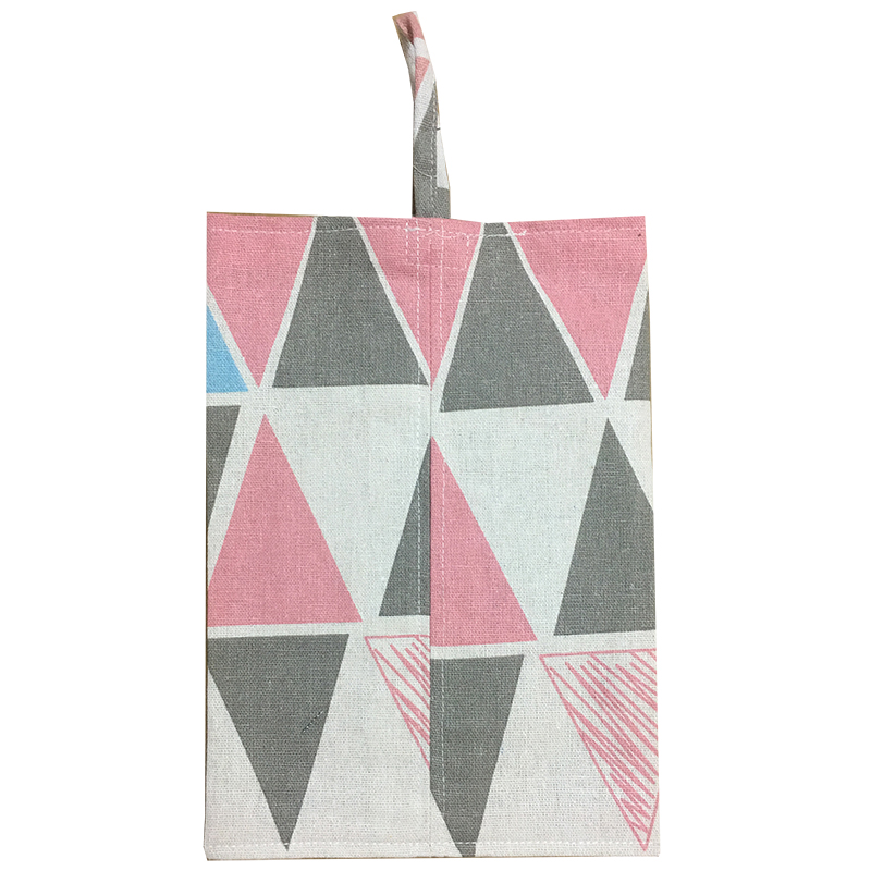 Hot selling eco-friendly cute durable dustproof linen tissue box for car