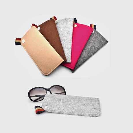 Portable Fashion Felt Glasses Bag Large Sunglasses Sunglasses Simple Glasses Storage Box