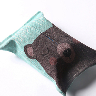 Wholesale top grade good rice eco-friendly linen tissue box with multipurpose