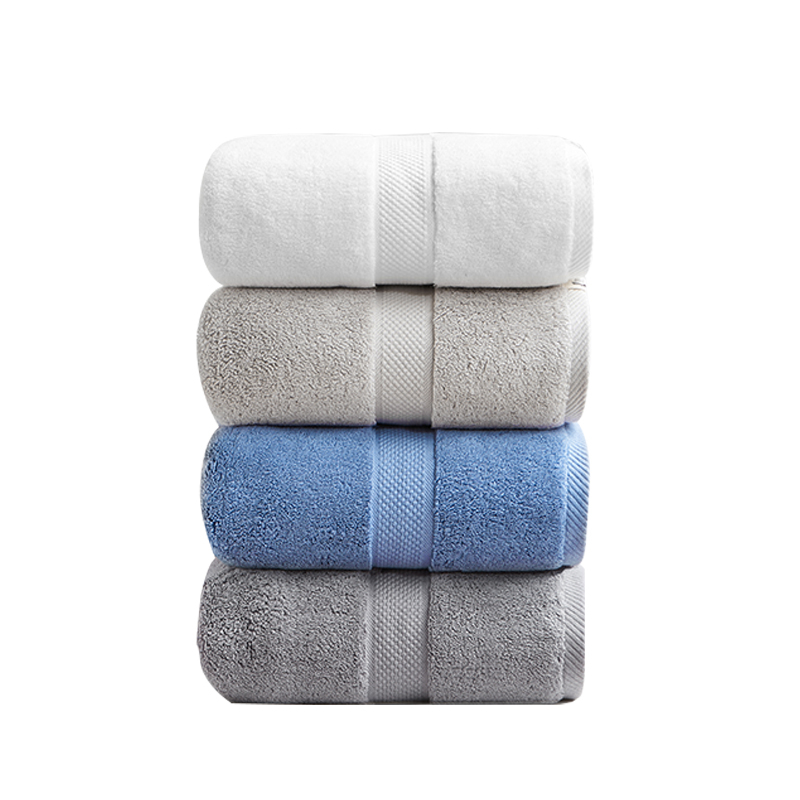Five star hotel big bath towel pure cotton lady soft increase thicken couple baby male household towel