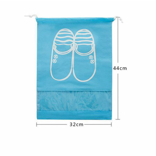 Travel dustproof shoe storage bag muzzle drawstring nonwoven cloth shoes bag shoe cover