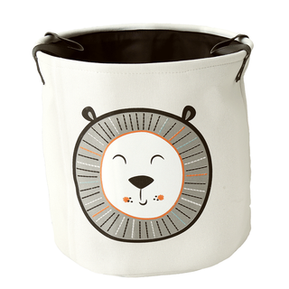 Lovely Cartoon Cotton And Linen Family USES Bath Dirty Clothes Can Fold Cloth Art To Receive Bucket