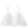 Customized drawstring face washing soap net handmade foaing mesh