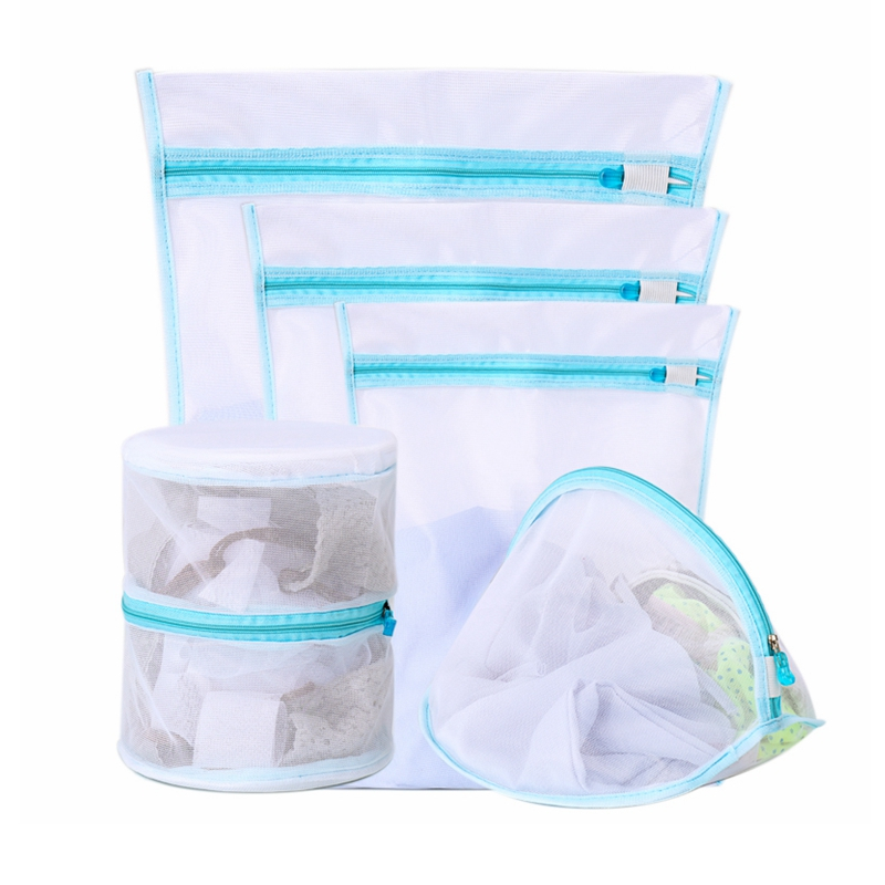 Polyester nylon washing bag net bra socks underwear large and medium washing mesh laundry bag